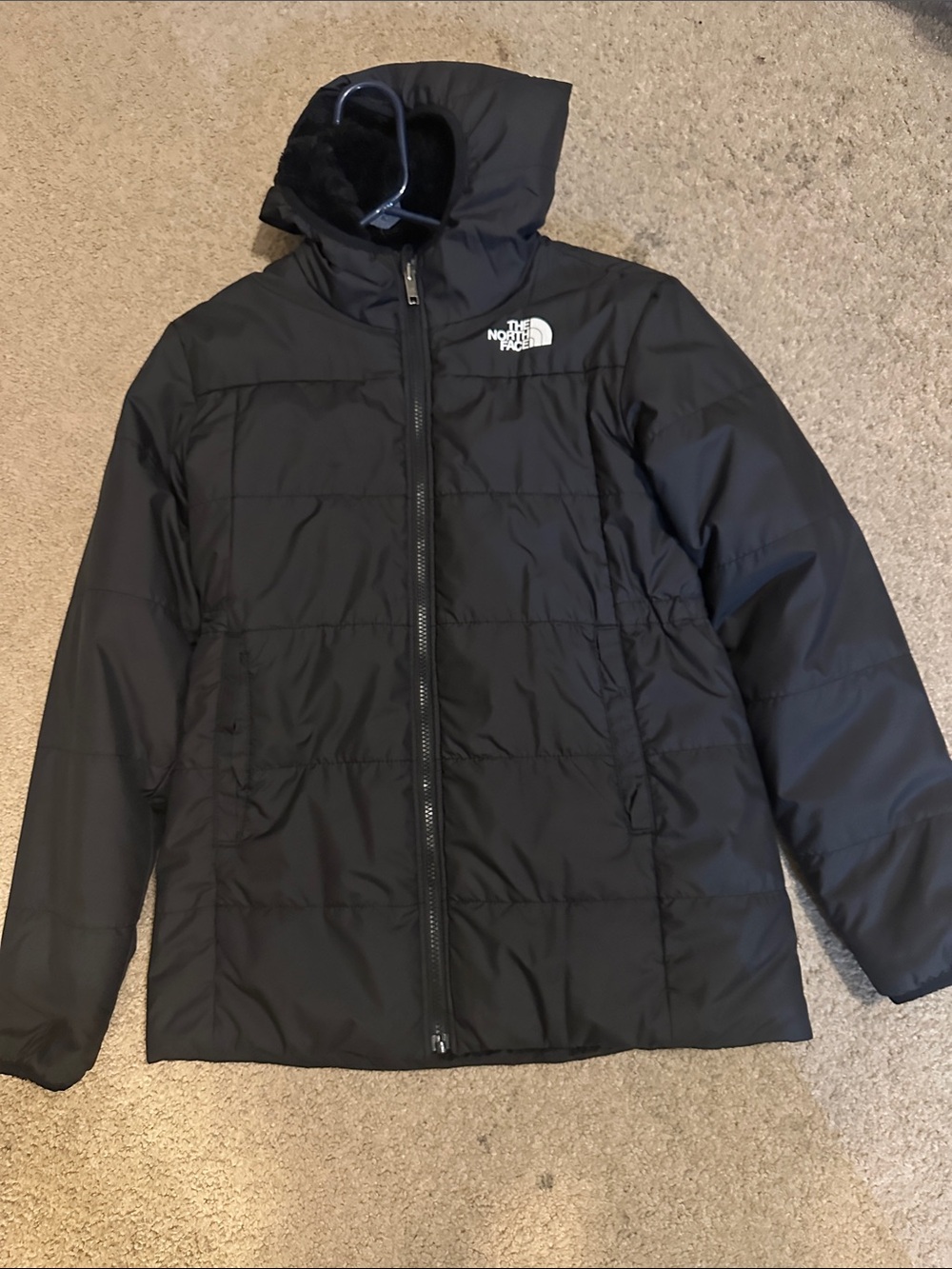 The North Face Men's Black Hooded Puffer Jacket